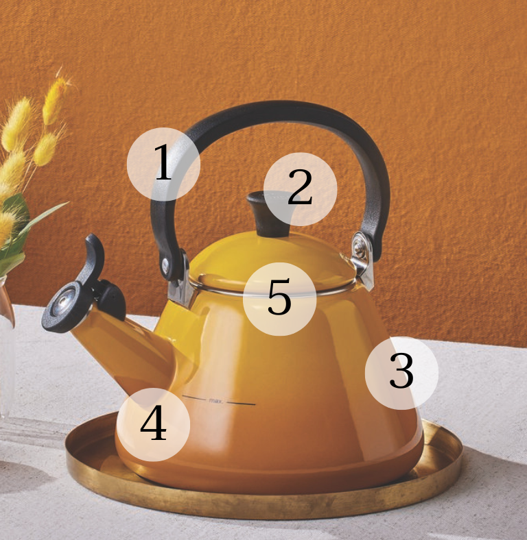 Le Creuset Kone Kettle in Nectar